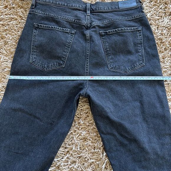 Goldsign High Rise Straight Leg Jeans Size 32 Black - Picture 12 of 12